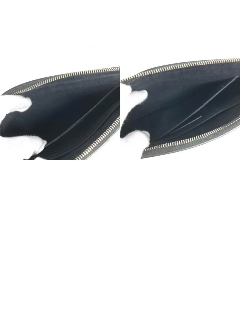 Saint Laurent Clutch Logo Leather Black - Picture 9 of 9